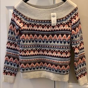 Off the shoulder sweater